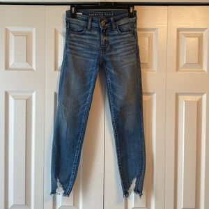 AE size 0 cropped jeggings